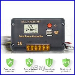 100W Solar Panel + 12V Submersible Deep Well Water Pump +Controller+Battery
