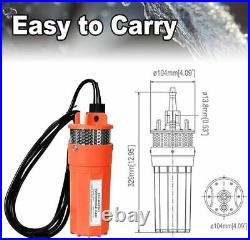 120W Deep Well Submersible Pump Kit, 12V Solar Water Pump with 100W Solar Panel