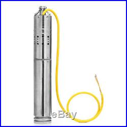 12V/18V DC 2m3/H Solar Powered Water Pump Submersible Bore Hole Deep Well for Fa