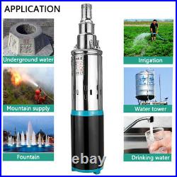 12V/24V DC 3m³/h 180W Solar Deep Well Water Pump Stainless Submersible Pump