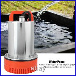 12V 280W Submersible Deep Well Water Pump Irrigation Water Pump 3200RPM/Min DIY