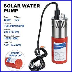 12V DC Submersible Deep Well PumpStainless steel water Pond Pump for Farmland