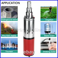 12V DC Submersible Deep Well Pump Solar Power Large Flow Stainless Steel Pump