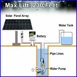 12V Deep Well Submersible Water Pump Battery SystemSolar Panel Kits&Solar Pump