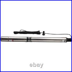 18m Deep Well Submersible pump 6300L/H 1100W Stainless Steel 3.5inch