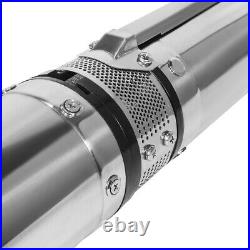 1HP Deep Well Pump Submersible Max 20GPM Stainless Steel Body Underwater Bore