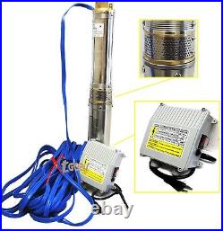 1.5HP 110V Deep Bore Stainless Submersible Well Water Pump 30GPM with Control Box