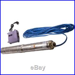 1.5HP 1.1KW Borehole Deep Well Water Submersible Pump 50Hz 220-240V 12-81M new