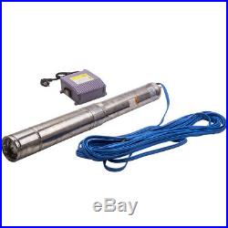 1.5HP 1.1KW Borehole Deep Well Water Submersible Pump 50Hz 220-240V Control Box