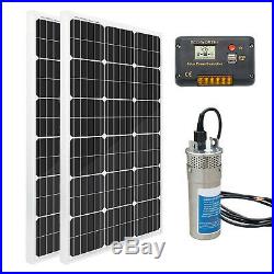 200W Solar Panel+24V Deep Well Submersible Pump +20A Controller High Efficiency