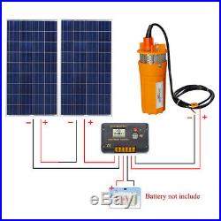 2100W Solar Panel+DC 24V Deep Well Solar Submersible Water Pump for Farm&Ranch