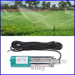 220W 12V DC Deep Well Submersible Solar Water Pump Stainless Steel Brushed Screw
