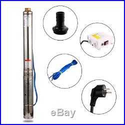 220-240V Submersible Deep Well Pumps PT 3 OD Pipe 1 Outlet Max 3.3m³/h UK Plug
