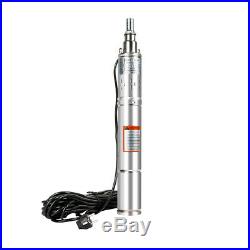 230V 1000 L/ H Submersible Deep Well Water Pump, Stainless/S Pump, Screw Pump