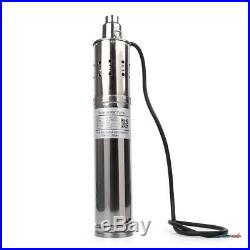 24V 864W 3m³/H Solar Submersible Water Pump Deep Well Borehole Pumps UK New