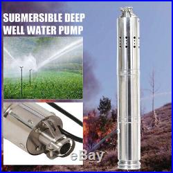 24V Solar Water Pump 40m Deep Well Solar Submersible Pump Steel Machine DHL DEU