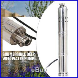 24V Solar Water Pump 40m Deep Well Solar Submersible Pump Steel Machine DHL DEU