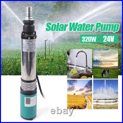 24V Solar Water Pump Submersible Deep Well Water Pump Max. Pumping Head 25m 320W
