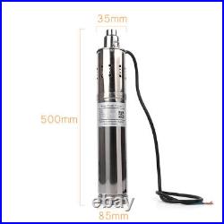 24V Submersible Brushless Solar Water Pump 3m³/H 120M Head max Deep Well Pump UK
