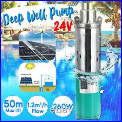 260W 24V Submersible Water Pump Solar Energy Stainless Steel Deep Well Pum