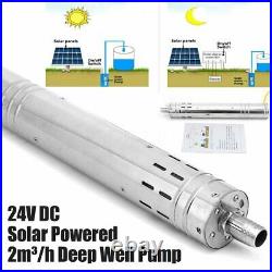 284W 2m3/h 40M Solar Photovaltaic Powered Water Pump 24V Deep Well Submersible