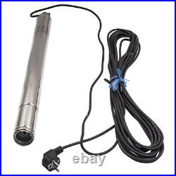 2 18L/min 0.5HP Borehole Deep Well Water Submersible Electric Pump + Cable 15m