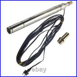 2 370W Deep Well Borehole Submersible Pump Stainless Steel 900L/H 60m Head LMO