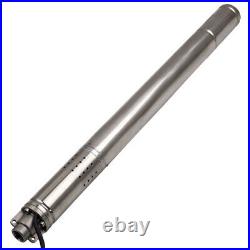 2 inch 370W Deep Well Borehole Submersible Pump Stainless Steel 1080L/H holiday