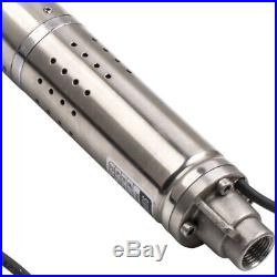 2 inch 370W Deep Well Borehole Submersible Pump Stainless Steel Long Live
