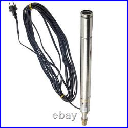 2 inch 370W Deep Well Borehole Submersible Pump Stainless Steel Utility 900L/H