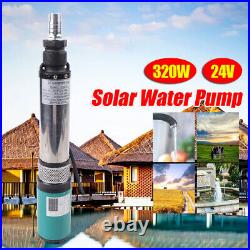 320W Solar Power Water Pump DC 24V Deep Well Submersible Pump 24V 5m³/h UK