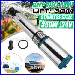 350W 24V Submersible Water Pump Solar Deep Well Pump High Lift Flow Farm