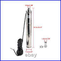 3 12V 150W Deep Well Solar Submersible Bore Hole Water Pump Built-in MPPT