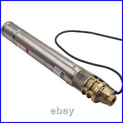 3 2400 L/h Submersible Water Deep Well Borehole Pump Stainless Steel
