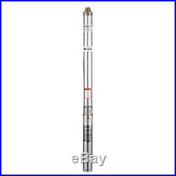3 240V 95M 3.3 m³/h Stainless Steel Submersible Deep Well Electric Water Pump