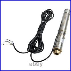 3 370 W Borehole Deep Well Water Submersible Electric Utility Pump 15m Cable