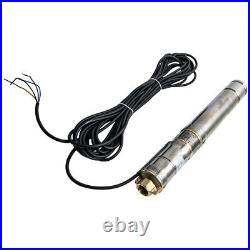3 370 W Borehole Deep Well Water Submersible Electric Utility Pump 15m Cable