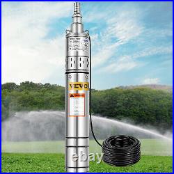 3.5 240V 550W Electric Water Pump Submersible Bore Hole Pond Deep Well Pump 70m
