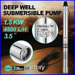 3.5 Borehole / Deep well pump 230V 1.5KW Submersible water pump