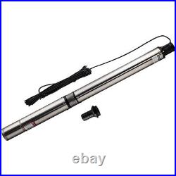 3.5 Submersible Deep Well Borehole Pump 6300L/H with 18m Cable Stainless Steel