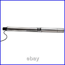 3.5 Submersible Deep Well Borehole Pump 6300L/H with 18m Cable Stainless Steel