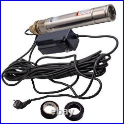3 750W 2400L/H Deep Well Borehole Pump Submersible Water Pump 1HP new