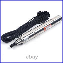 3 Deep Well Submersible Pump Water Pump Stainless Steel 1600 l/h 80m head