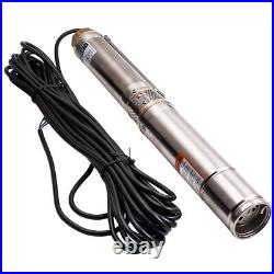 3 inch 2500L/H 250W Deep Well Submersible Borehole Pump Stainless Steel & Cable