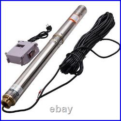 3 inch 3800L/H Submersible Bore Hole Deep Well Pump & 30m Cable Garden Home Pump