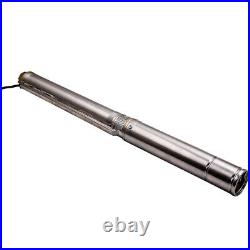 3 inch 750W 3800L/H Submersible Deep Well Borehole Pressure-screw Pump Cable new