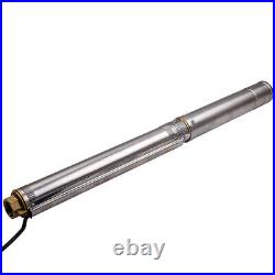 3 inch 750W 3800L/H Submersible Deep Well Borehole Pressure-screw Pump Cable new
