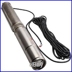 4 7.6 bar Borehole Deep Well Submersible Water Pump 4000L/H LONG LIFE + CABLE