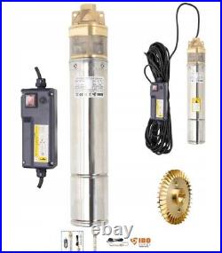 4 Deep Well Borehole Submersible Pump Clean Water 1100W 107m Head StainlessStee