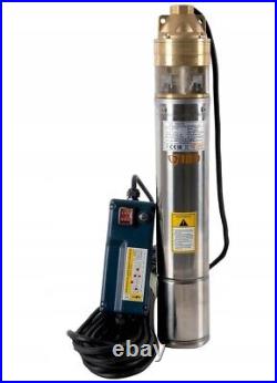 4 Deep Well Borehole Submersible Pump Clean Water 1100W 107m Head StainlessStee